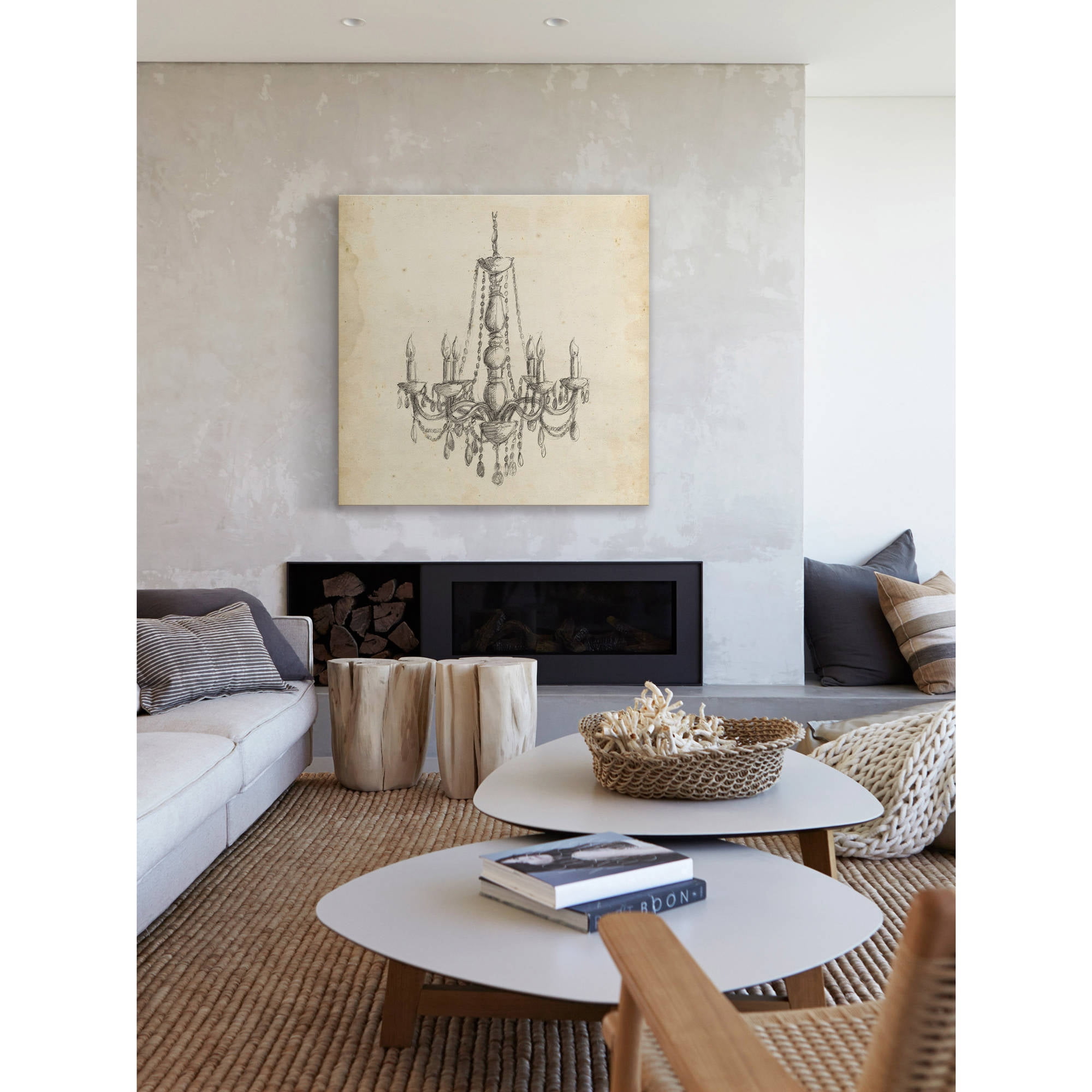 Marmont Hill "Classical Chandelier II" Painting Print on Wrapped Canvas