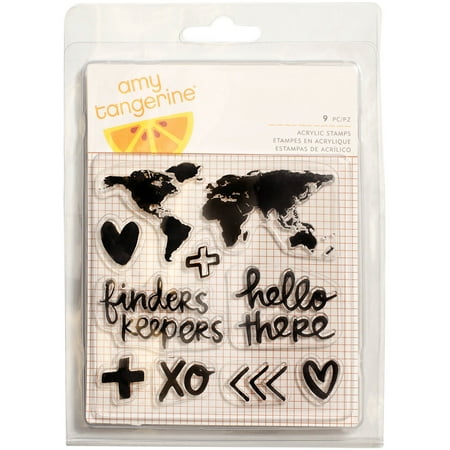 Acrylic Stamps - Amy Tan Finders Keepers Acrylic Stamps, 9pk, Map