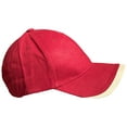 thumbnail image 2 of 6 Panel Visor two-tone Cotton Adjustable Velcro Unisex Light Weight Baseball trucker Cap Hat One Size Fits Most., 2 of 7