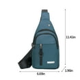 thumbnail image 3 of Water Proof Sling Bag For Men Women Shoulder Backpack Chest Bags Crossbody Daypack With Earphone Hole For Hiking Camping Outdoor Trip, 3 of 8