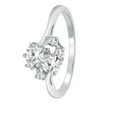 thumbnail image 2 of 0.50 Carat Diamond Engagement Women's Ring In 14K Solid Rose,White & Yellow Gold, 2 of 4