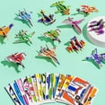 thumbnail image 2 of Pyaiiner 25PCS Animals Themed 3D Cartoon 4 Style Puzzles Land Animal Dinosaur Helicopter Insect DIY Cardboards Assembled Puzzle Card Set Birthday Christmas Gift, 2 of 2