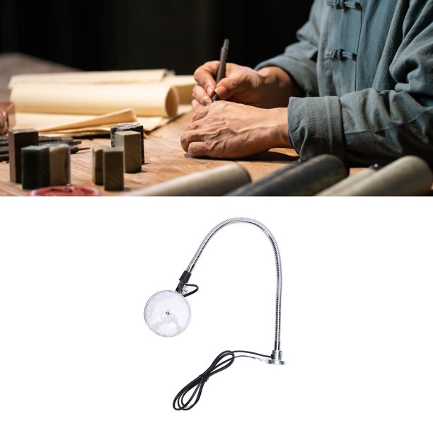 Lámpara LED Para Máquina De Coser, Luz De Trabajo Magnética 6500K Luz Blanca Resistente A La Erosión Cuello De Cisne Flexible De 360 Para Reparación De Automóviles