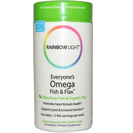 Rainbow Light Everyone's Omega Fish & Flax Softgels, 60 Ct