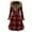 F01-Red, variant on FYDUU Womens Fleece Jacket Plus Size Bohemian Hooded Coat For Style Collar Long Jacket Warm Winter Windproof Casual Outerwear Comfy Down Jackets