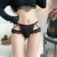 thumbnail image 2 of Bragas sexys de encaje para mujer, ropa interior erótica, lencería transparente caliente, perspectiva, Tanga bordado, 2 of 5