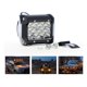 thumbnail image 3 of Faro Barra IRON LED 12LED Luz Blanca y Ámbar Luz Auxiliar 36W Luz Fija y Estrobo 12V/24V Universal para Moto, Auto, Camioneta, Off Road, Coche, Camión, 3 of 9