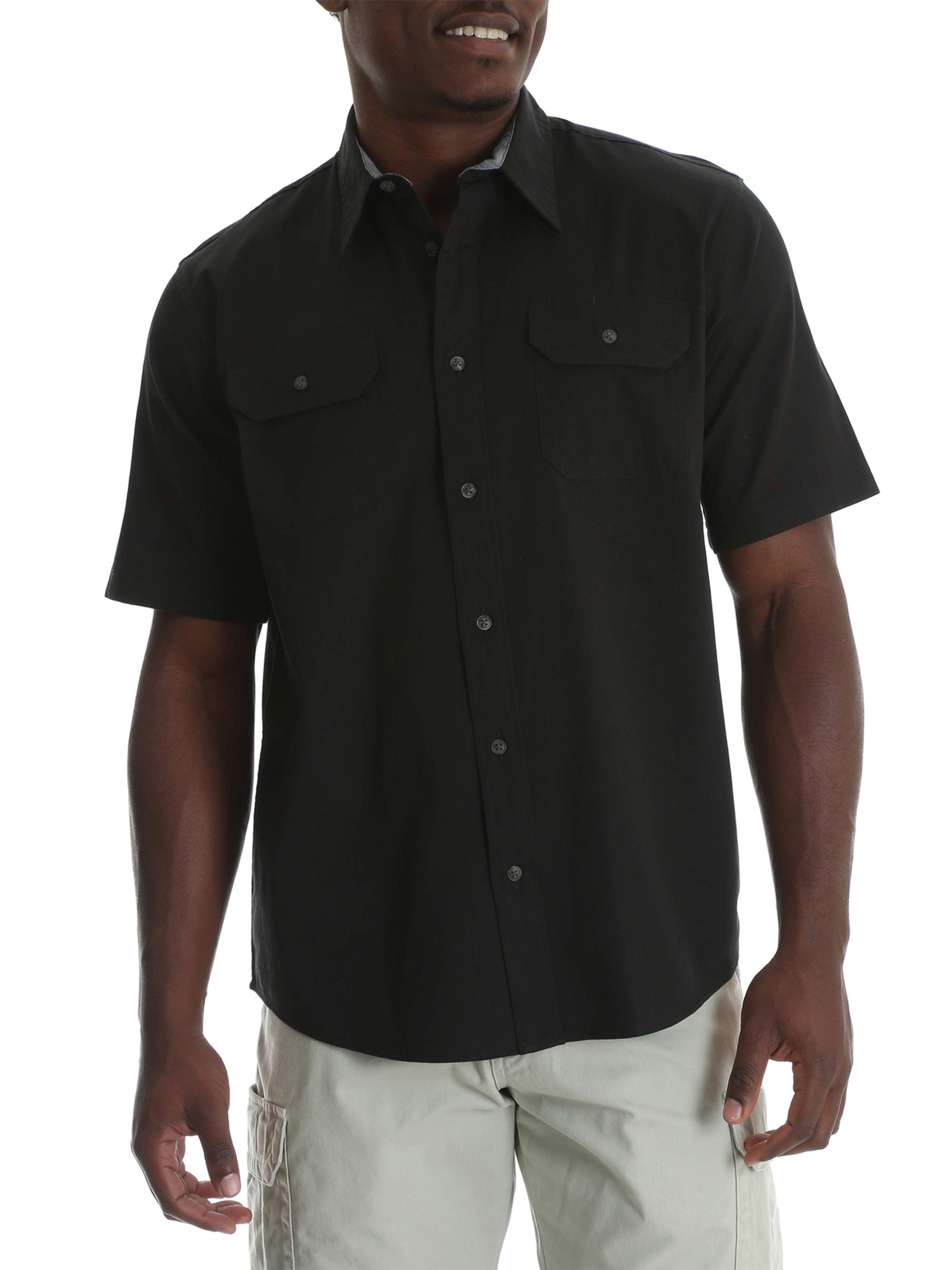 Wrangler Tall men's short sleeve woven shirt - Walmart.com