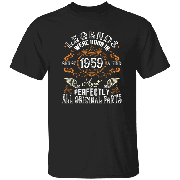 Vintage Legend Were Born In 1959 66 Years Old 66Th Birthday Decorations Men Women T-Shirt
