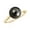 Yellow Gold, variant on Natural Tahitian Pearl Solitaire Wedding Ring for Women in 925 Sterling Silver/ White Gold Plated Birthstone Jewelry | Birthday | Anniversary Gift for Her | Engagement, 9MM, Ring Size: 6
