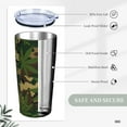 thumbnail image 5 of 20oz Insulated Tumbler with Lid and Straw Colorful Tie Dye Weed Reusable Travel Cup Stainless Steel Water Bottle Car Cup, 5 of 8