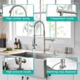 thumbnail image 4 of Grifo de cocina GIMILI Commercial con pulverizador desplegable, 4 of 6