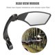 thumbnail image 3 of Accesorios para bicicletas Espejo retrovisor Bicicleta 360 Rotación HD Lente de vidrio antichoque (Derecha) JShteea El nuevo, 3 of 8