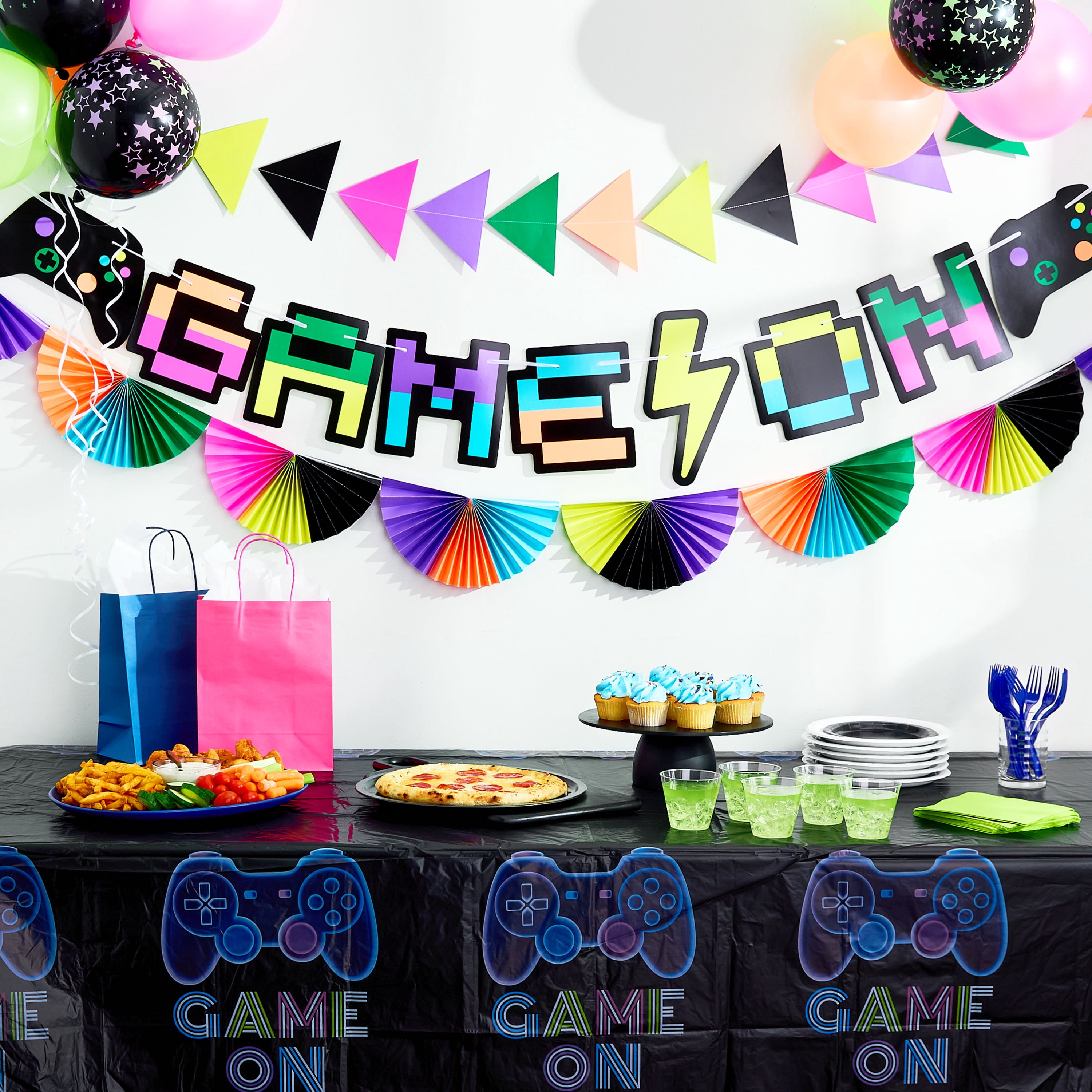 Multicolor Game On Party Banner Set, 3 Pieces, by Way To Celebrate