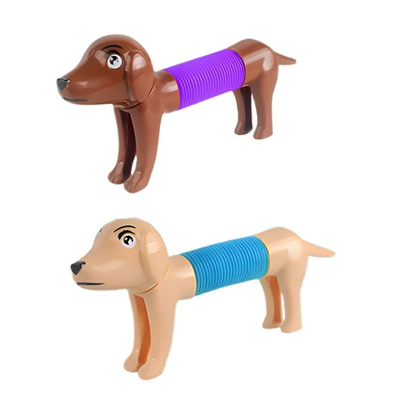 BESTSKY 2Pcs Pop Tubes,Defies Wear Sensory Toys,Robust Suction Lock Fidget Autism Sensory Toys,Color Mixing