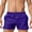 Purple, variant on Swim Trunks Mens 3 Inch See Through No Mesh Liner Men's Swimwear Bathing Suit Short Swimming Trunks for Men Beach Shorts Purple