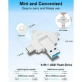 thumbnail image 4 of ySky  MFi Certified 64GB Photo Stick for iPhone Flash Drive,4in1 USB Memory Stick Flash Drives, 4 of 7