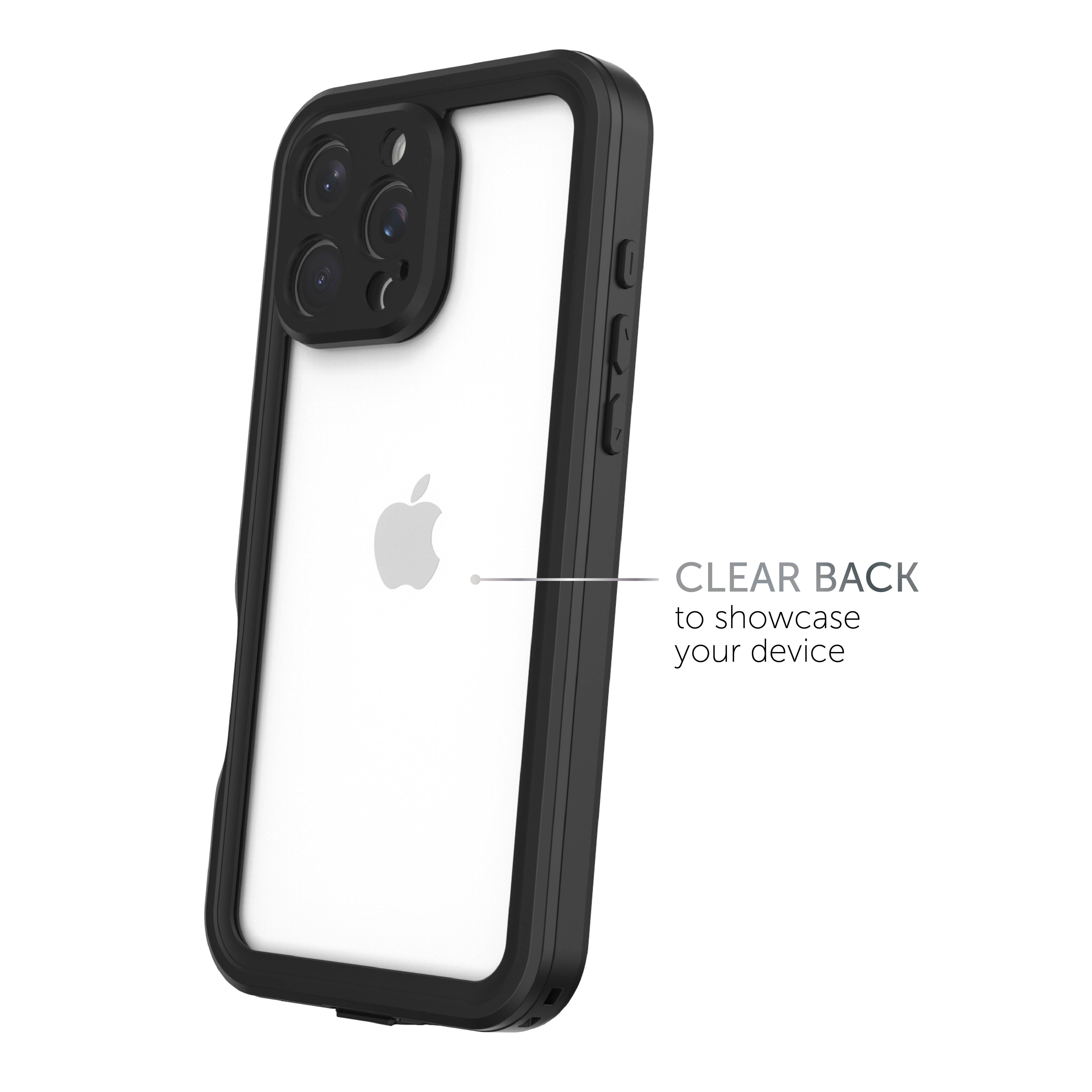 Body Glove Tidal Waterproof Case for iPhone 16 Pro Max - Black/Clear