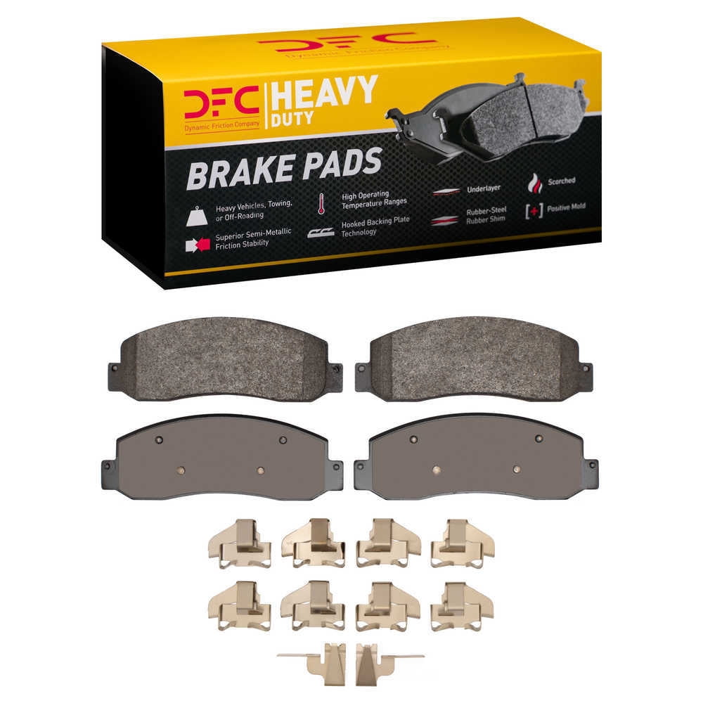 Dynamic Friction Company 1214-1069-01 DFC Heavy Duty Pads and Hardware Kit