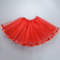 thumbnail image 2 of Cathalem Skirts for Girls Girls Metallic Skater Skirts Shiny Flared Holographic (Red,One Size), 2 of 5