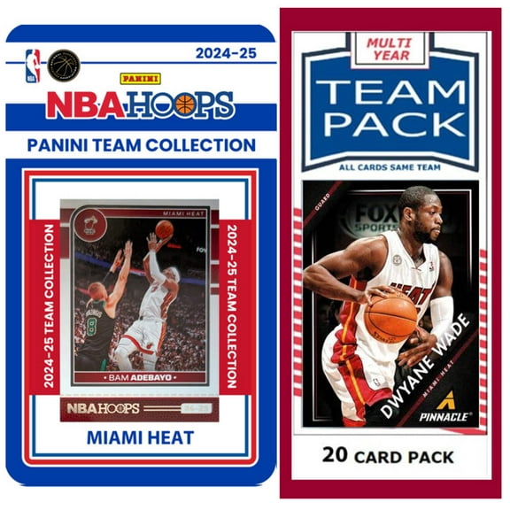 Miami Heat Multiyear Pack 20 Cards Alonzo Mourning   2024-25 HOOPS Team Set Jimmy Butler