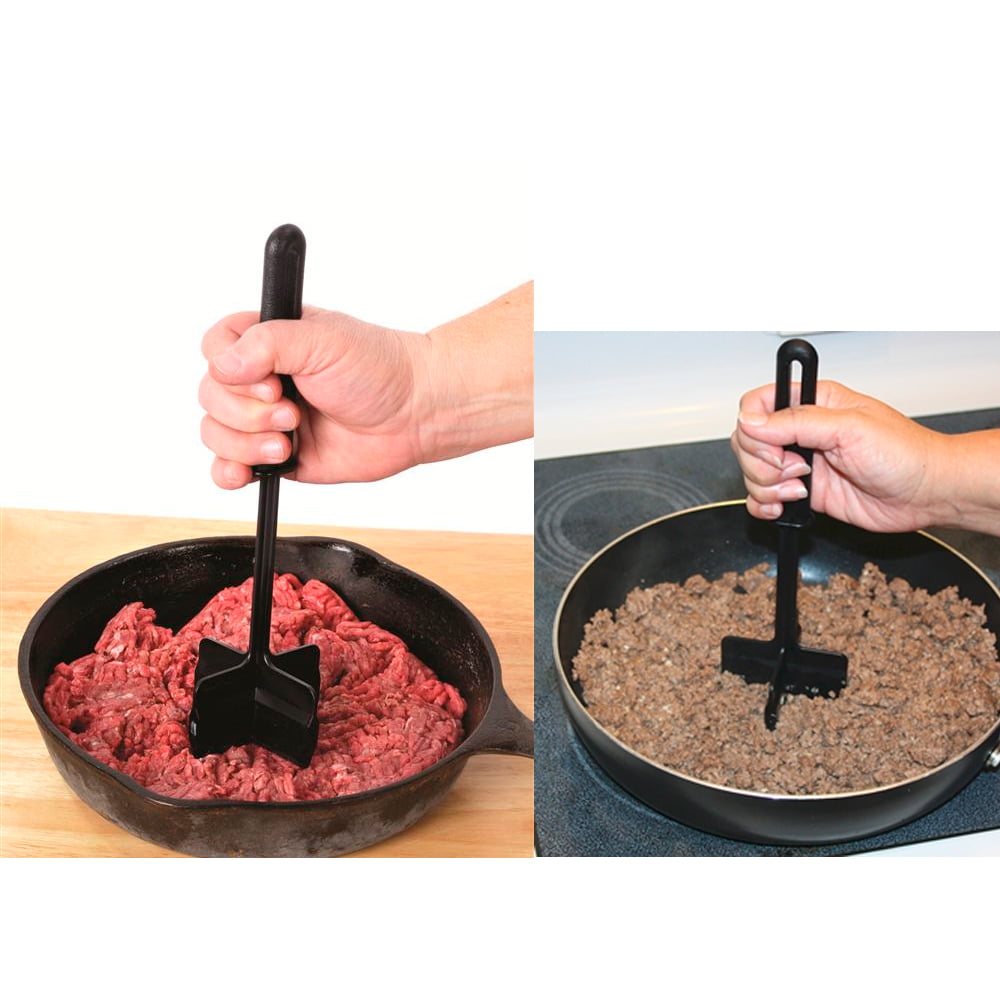 HIC Chopstir Ground Meat Kitchen Tool - Black - Spoons N Spice