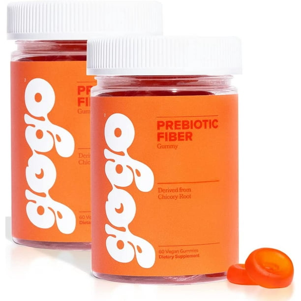 GOGO Fiber Gummies for Adults Prebiotic Chicory Root Inulin Fiber