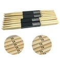 thumbnail image 2 of Opolski 1Pair Lightweight 5A 7A Maple Wood Drumsticks Drum Sticks Music Accessory Part Wood, 2 of 7