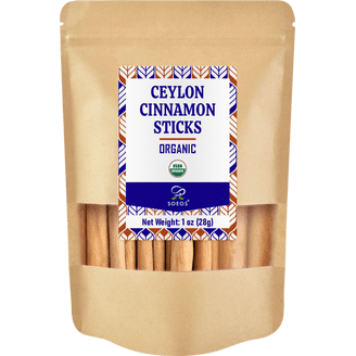 Soeos, Cinnamon Sticks, 4 oz, Pure Flavor, Green Bag