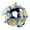 Blue, variant on FENGGHAO Flower Hair Scrunchies Ponytail Holders Elastic Hair Ties for Women Cute Summer Accessories for Wedding Beach Vacation Pearl