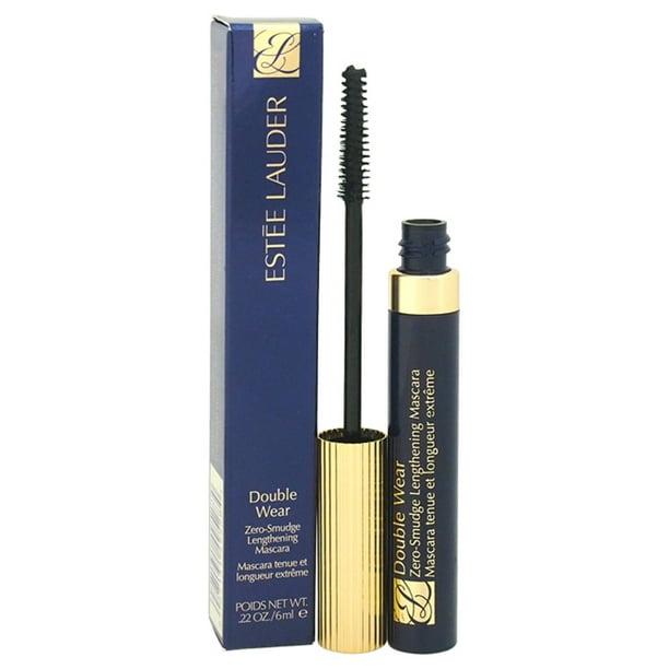 Máscara alargadora Estee Lauder Double Wear Zero-Smudge N.° 01 Black 0,22 oz