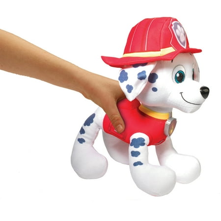 Paw Patrol- Deluxe Lights and Sounds Plush- Real Talking Marshall