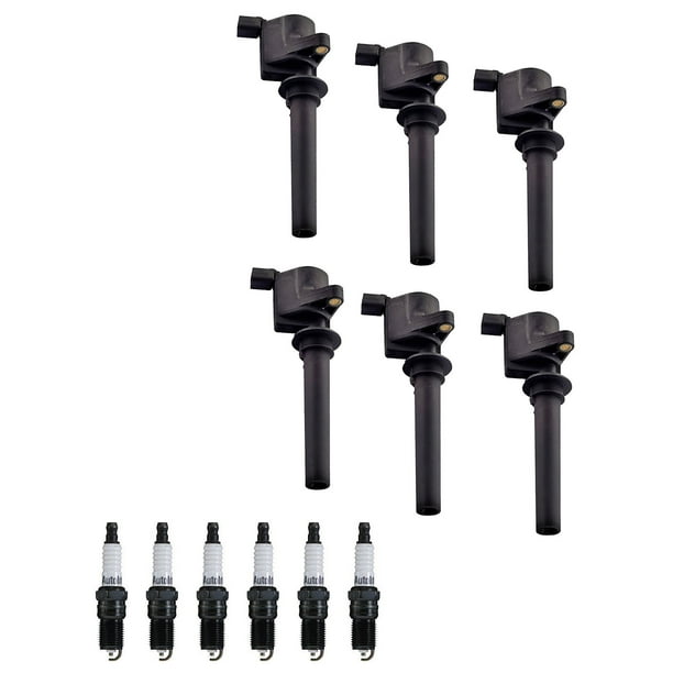 Ignition Coils and Spark Plugs Compatible with 2005 Ford Taurus SE