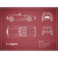 thumbnail image 3 of Rogan, Mark 18x15 Black Modern Framed Museum Art Print Titled - MGB-Maroon, 3 of 5