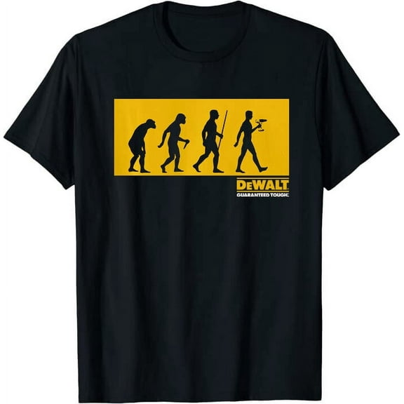New Limited DeWalt Evolution Tee T-Shirt M-3XL Fast Shipping Made In USA