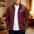 thumbnail image 6 of Mens Leather Jacket Moto Style Real Lambskin Leather Jacket Quilted Cafe Racer Classic Zip Up Biker Jacket for Men, 6 of 7