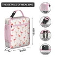 thumbnail image 3 of Tropical Bird Insulated Lunch Bag Box Student Reusable Lunch Tote Bag with Detachable Handle Portable Lunch Bag Work Travel, 3 of 6