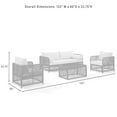 thumbnail image 5 of Crosley Furniture 4Pc Wicker Outdoor Sofa Patio Furniture Set- Sofa, Coffee Table, & 2 Chairs, 5 of 14