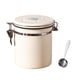 thumbnail image 2 of Utensilios de almacenamiento para granos de café con cuchara de acero Tanque de almacenamiento hermético para blanco 1.5L, 2 of 8