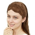 thumbnail image 4 of Unique Bargains 1 Pc Headband Rose Lace Hairband for Women Coffee Color, 4 of 5