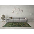 thumbnail image 3 of Ahgly Company Machine Washable Indoor Rectangle Persian Turquoise Blue Traditional Area Rugs, 6' x 9', 3 of 4