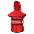 thumbnail image 2 of Dog Pet Dog Raincoat Hooded Waterproof Adjustable Pet Rain Jacket with Reflective Strip, 2 of 7