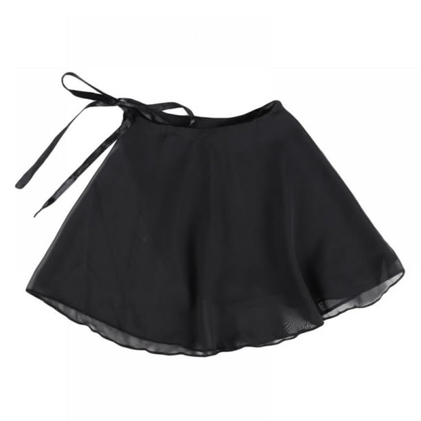 Ballet Dance Chiffon Wrap Skirt for Toddler Girls Women with Tie Waist Kids  Veil Skirts Tulle Tutus,Black/White - Walmart.com