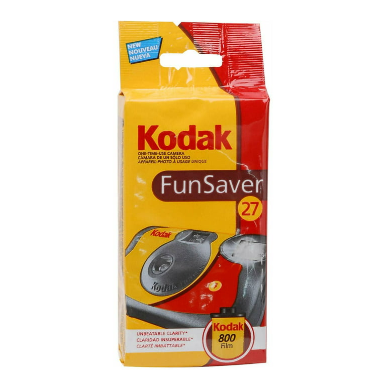 Paquete de 2 cámaras desechables para cámara, paquete de 2 unidades,  incluye película de cámara Kodak Quicksnap Cámara de un solo uso Cámara Fun  Saver