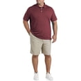 thumbnail image 4 of Big and Tall Essentials by DXL Men's Solid Golf Polo Shirt, Port, 2XLT, 4 of 6