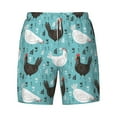 thumbnail image 4 of Lsque Mens Swim Trunks Lovely Roosters Pattern - Bathing Suit Compression Liner - Beach Swim Shorts Swimwear - (S-3XL) - Stretch Quick Dry -X-Large, 4 of 9
