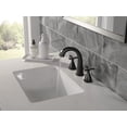 thumbnail image 2 of Delta 357756-Mpu-Dst Stryke 1.2 GPM Widespread Bathroom Faucet - Black, 2 of 7