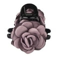 thumbnail image 6 of Xinwanna Women Hair Claw Double-sided Rose Flower Decor Anti-slip Teeth Hair Clip Back Head Shark Hair Grip Hair Decoration (Pink), 6 of 13