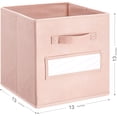 thumbnail image 3 of Cubos de almacenamiento artsdi, 33 x 33 x 33 cm, tela rosa (juego de 8), 3 of 5