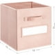 thumbnail image 3 of Cubos de almacenamiento artsdi, 33 x 33 x 33 cm, tela rosa (juego de 8), 3 of 5